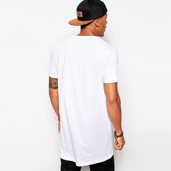 Long-line T-Shirt in White