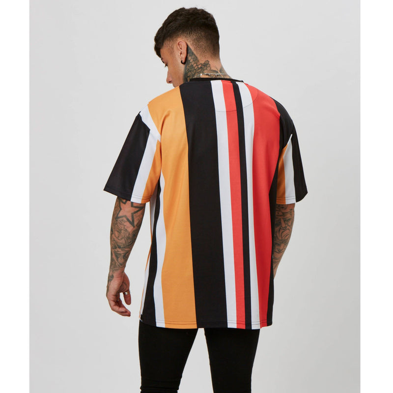 Oversized Fit T-Shirt in Red Stripe
