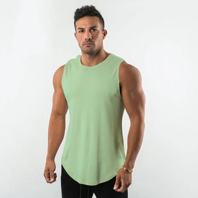 Sleeveless Shirt in Green