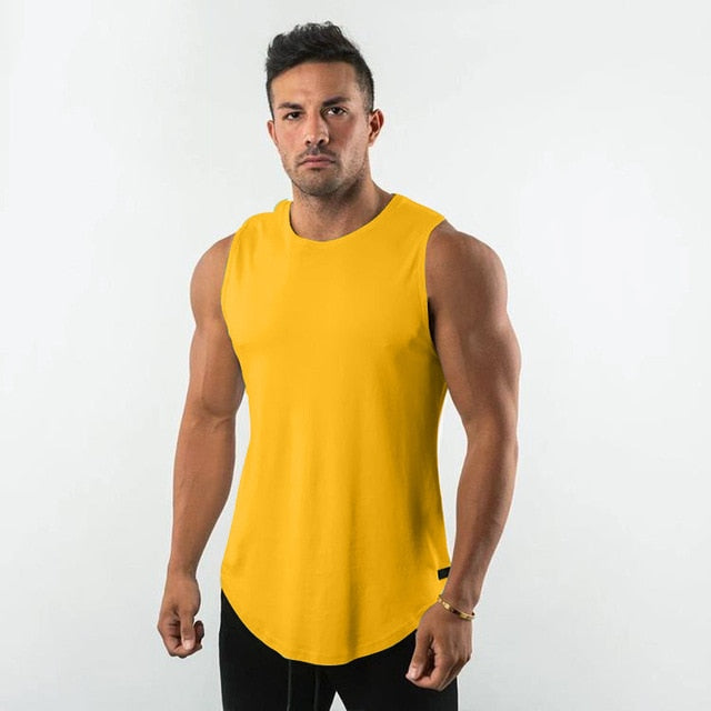 Sleeveless Shirt in Yellow