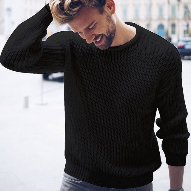 Knitted Jumper in Black
