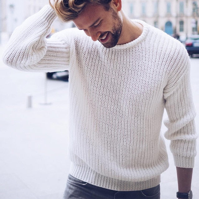 Knitted Jumper in White